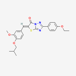 (5Z)-2-(4-ethoxyphenyl)-5-[3-methoxy-4-(2-methylpropoxy)benzylidene][1,3]thiazolo[3,2-b][1,2,4]triazol-6(5H)-one