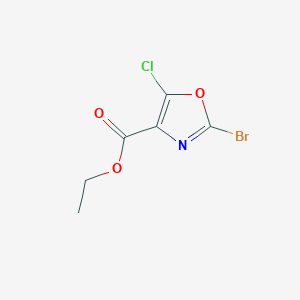 molecular formula C6H5BrClNO3 B1503044 Ethyl 2-bromo-5-chlorooxazole-4-carboxylate CAS No. 4600081-18-9