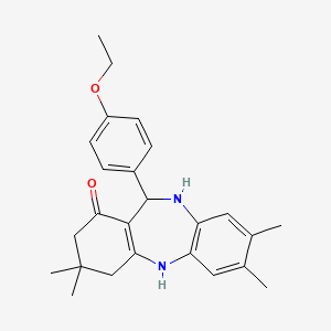 11-(4-ethoxyphenyl)-3,3,7,8-tetramethyl-2,3,4,5,10,11-hexahydro-1H-dibenzo[b,e][1,4]diazepin-1-one