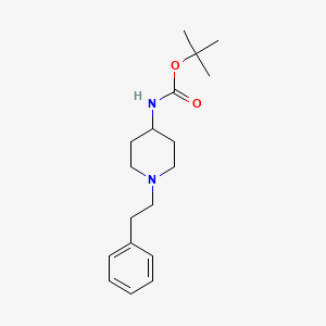 molecular formula C18H28N2O2 B1503050 （1-苯乙基-哌啶-4-基）-氨基甲酸叔丁酯 CAS No. 1159824-87-9