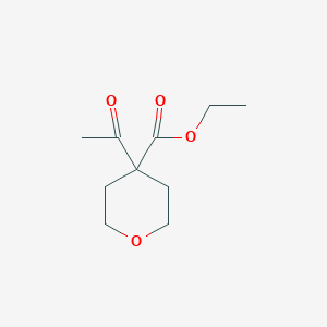 molecular formula C10H16O4 B1503053 Ethyl 4-acetyltetrahydro-2H-pyran-4-carboxylate CAS No. 850637-12-6