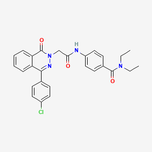 4-({[4-(4-chlorophenyl)-1-oxophthalazin-2(1H)-yl]acetyl}amino)-N,N-diethylbenzamide