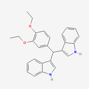 3-[(3,4-diethoxyphenyl)(1H-indol-3-yl)methyl]-1H-indole