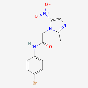 N-(4-bromophenyl)-2-(2-methyl-5-nitro-1H-imidazol-1-yl)acetamide