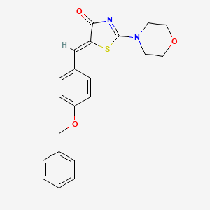 (5Z)-5-[4-(benzyloxy)benzylidene]-2-(morpholin-4-yl)-1,3-thiazol-4(5H)-one