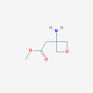 molecular formula C6H11NO3 B1503063 Methyl 2-(3-aminooxetan-3-YL)acetate CAS No. 1105662-99-4