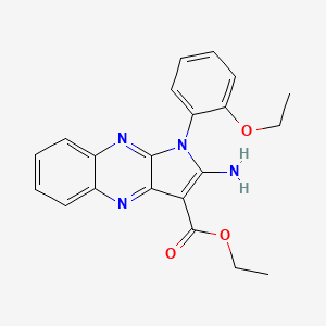 ethyl 2-amino-1-(2-ethoxyphenyl)-1H-pyrrolo[2,3-b]quinoxaline-3-carboxylate