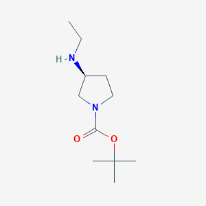 molecular formula C11H22N2O2 B1503066 tert-butyl (3S)-3-(ethylamino)pyrrolidine-1-carboxylate CAS No. 849106-92-9