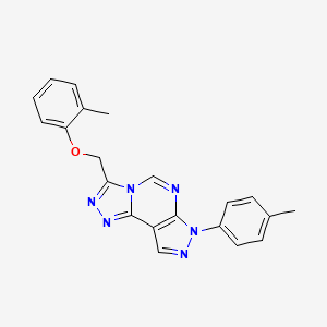 3-[(2-methylphenoxy)methyl]-7-(4-methylphenyl)-7H-pyrazolo[4,3-e][1,2,4]triazolo[4,3-c]pyrimidine