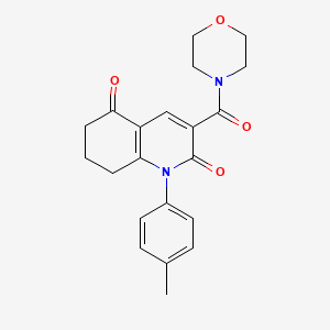 1-(4-methylphenyl)-3-(morpholin-4-ylcarbonyl)-7,8-dihydroquinoline-2,5(1H,6H)-dione