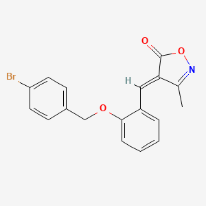 (4E)-4-{2-[(4-bromobenzyl)oxy]benzylidene}-3-methyl-1,2-oxazol-5(4H)-one