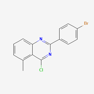 molecular formula C15H10BrClN2 B1503077 2-(4-Bromophenyl)-4-chloro-5-methylquinazoline CAS No. 885277-89-4