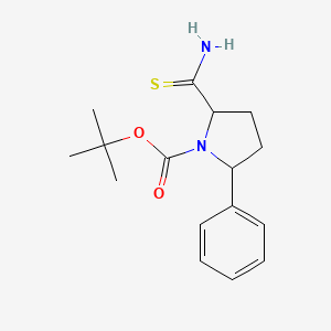 Tert-butyl 2-carbamothioyl-5-phenylpyrrolidine-1-carboxylate