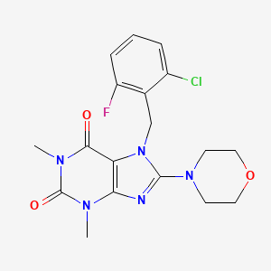 7-(2-Chloro-6-fluoro-benzyl)-1,3-dimethyl-8-morpholin-4-yl-3,7-dihydro-purine-2,6-dione