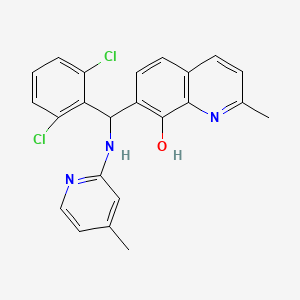 7-[(2,6-Dichlorophenyl)[(4-methylpyridin-2-YL)amino]methyl]-2-methylquinolin-8-OL