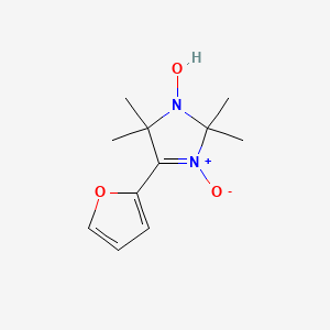 molecular formula C11H16N2O3 B15030935 4-(furan-2-yl)-2,2,5,5-tetramethyl-2,5-dihydro-1H-imidazol-1-ol 3-oxide 