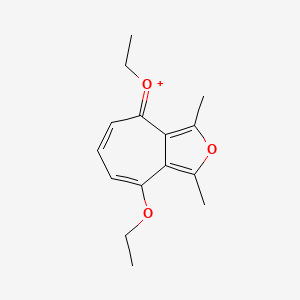 4,8-Diethoxy-1,3-dimethylcyclohepta[c]furanium