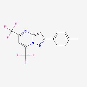 2-(4-Methylphenyl)-5,7-bis(trifluoromethyl)pyrazolo[1,5-a]pyrimidine