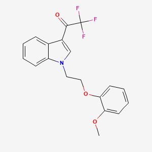 2,2,2-trifluoro-1-{1-[2-(2-methoxyphenoxy)ethyl]-1H-indol-3-yl}ethanone