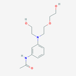 molecular formula C14H22N2O4 B1503098 N-(3-((2-(2-Hydroxyethoxy)ethyl)(2-hydroxyethyl)amino)phenyl)acetamide CAS No. 55379-83-4