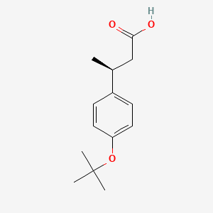 molecular formula C14H20O3 B1503099 (S)-3-(4-Tert-butoxyphenyl) butanoic acid CAS No. 209679-19-6