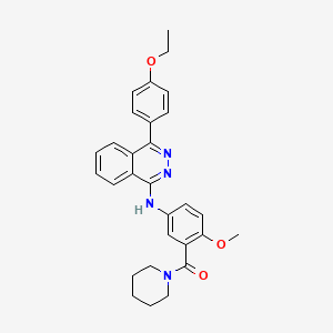 {5-[4-(4-Ethoxy-phenyl)-phthalazin-1-ylamino]-2-methoxy-phenyl}-piperidin-1-yl-methanone