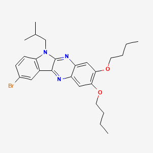 9-bromo-2,3-dibutoxy-6-(2-methylpropyl)-6H-indolo[2,3-b]quinoxaline