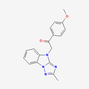 1-(4-methoxyphenyl)-2-(2-methyl-4H-[1,2,4]triazolo[1,5-a]benzimidazol-4-yl)ethanone