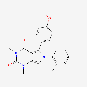 6-(2,4-dimethylphenyl)-5-(4-methoxyphenyl)-1,3-dimethyl-1H-pyrrolo[3,4-d]pyrimidine-2,4(3H,6H)-dione