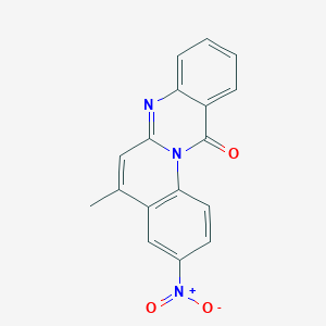 5-methyl-3-nitro-12H-quino[2,1-b]quinazolin-12-one