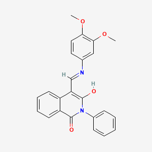 molecular formula C24H20N2O4 B15031119 (4Z)-4-{[(3,4-dimethoxyphenyl)amino]methylidene}-2-phenylisoquinoline-1,3(2H,4H)-dione 