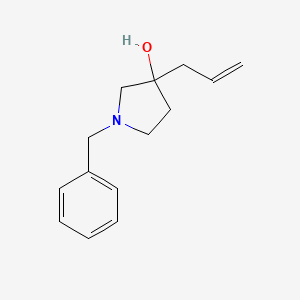 molecular formula C14H19NO B1503113 3-Allyl-1-benzyl-pyrrolidin-3-OL CAS No. 885275-23-0
