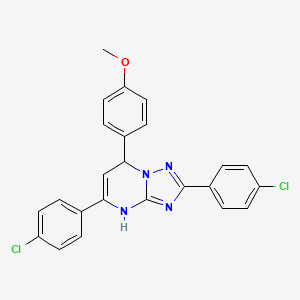 2,5-Bis(4-chlorophenyl)-7-(4-methoxyphenyl)-3,7-dihydro[1,2,4]triazolo[1,5-a]pyrimidine