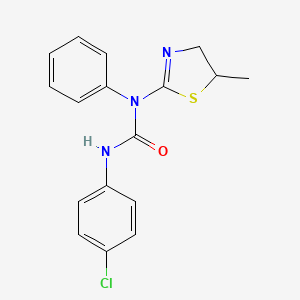 3-(4-Chlorophenyl)-1-(5-methyl-4,5-dihydro-1,3-thiazol-2-yl)-1-phenylurea