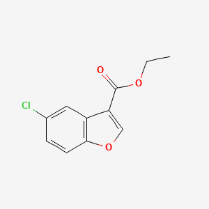 molecular formula C11H9ClO3 B1503129 5-氯-1-苯并呋喃-3-甲酸乙酯 CAS No. 899795-65-4