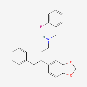 3-(1,3-benzodioxol-5-yl)-N-(2-fluorobenzyl)-4-phenylbutan-1-amine