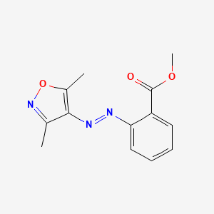 2-(3,5-Dimethyl-isoxazol-4-ylazo)-benzoic acid methyl ester