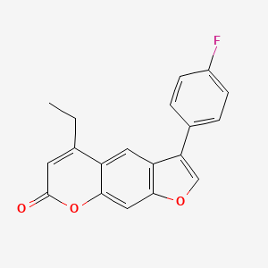 5-ethyl-3-(4-fluorophenyl)-7H-furo[3,2-g]chromen-7-one