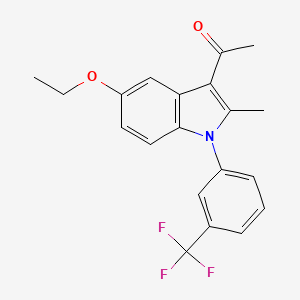 1-{5-ethoxy-2-methyl-1-[3-(trifluoromethyl)phenyl]-1H-indol-3-yl}ethanone