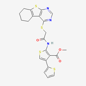 Methyl 5'-{[(5,6,7,8-tetrahydro[1]benzothieno[2,3-d]pyrimidin-4-ylsulfanyl)acetyl]amino}-2,3'-bithiophene-4'-carboxylate