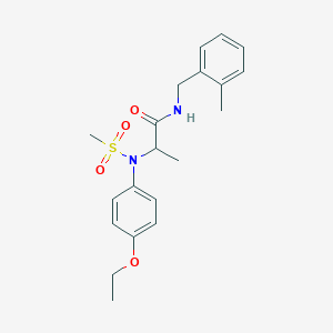 N~2~-(4-ethoxyphenyl)-N-(2-methylbenzyl)-N~2~-(methylsulfonyl)alaninamide