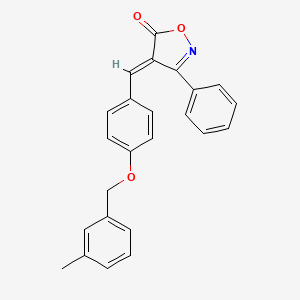 (4E)-4-{4-[(3-methylbenzyl)oxy]benzylidene}-3-phenyl-1,2-oxazol-5(4H)-one