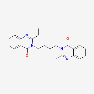 molecular formula C24H26N4O2 B15031515 3,3'-butane-1,4-diylbis(2-ethylquinazolin-4(3H)-one) 