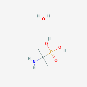 molecular formula C4H14NO4P B1503152 (2-Aminobutan-2-yl)phosphonic acid hydrate CAS No. 79014-65-6