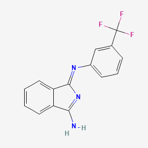 N-[(1Z)-3-imino-2,3-dihydro-1H-isoindol-1-ylidene]-3-(trifluoromethyl)aniline