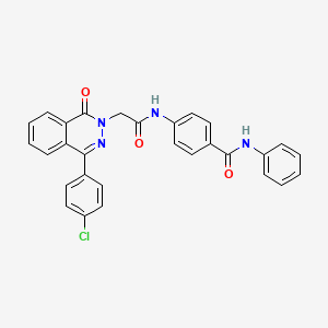 4-({[4-(4-chlorophenyl)-1-oxophthalazin-2(1H)-yl]acetyl}amino)-N-phenylbenzamide