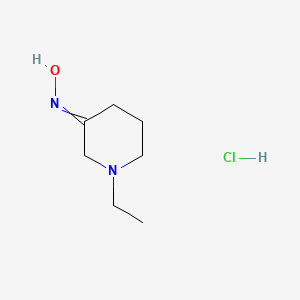 molecular formula C7H15ClN2O B1503157 1-Ethylpiperidin-3-oxime hydrochloride CAS No. 213627-39-5