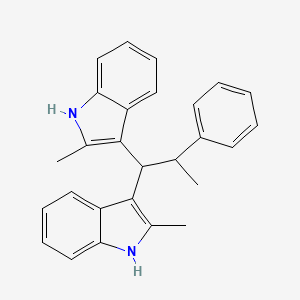 2-methyl-3-[1-(2-methyl-1H-indol-3-yl)-2-phenylpropyl]-1H-indole