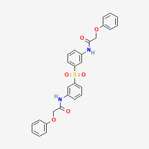 molecular formula C28H24N2O6S B15031738 N,N'-(sulfonyldibenzene-3,1-diyl)bis(2-phenoxyacetamide) 