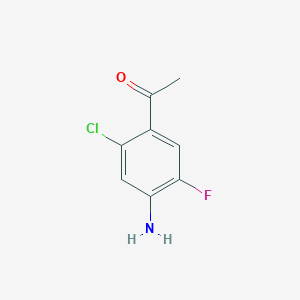 molecular formula C8H7ClFNO B1503177 1-(4-Amino-2-chloro-5-fluoro-phenyl)-ethanone 
